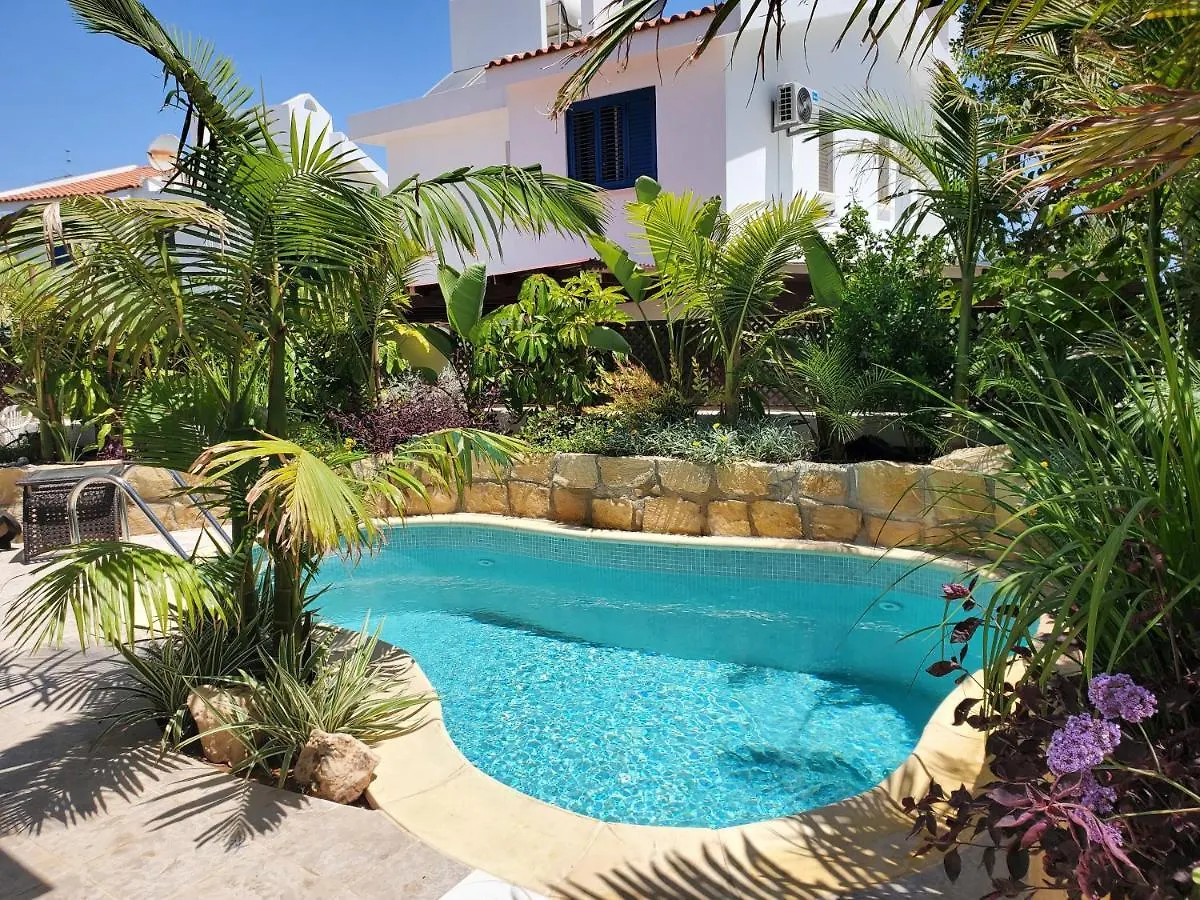 Charming 3-Bed Villa In Protaras With Heated Pool